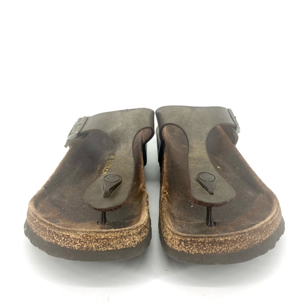 Birkenstock Black Patent Gizeh Sandal Size 39